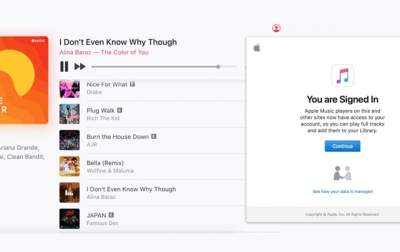 Apple разрешила прослушивать музыку с интернет-браузера