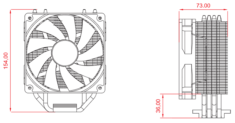 Кулер Xilence M704: выбор между красной крыльчаткой и RGB-подсветкой