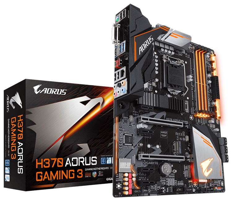 Gigabyte выпустила яркую плату H370 Aorus Gaming 3