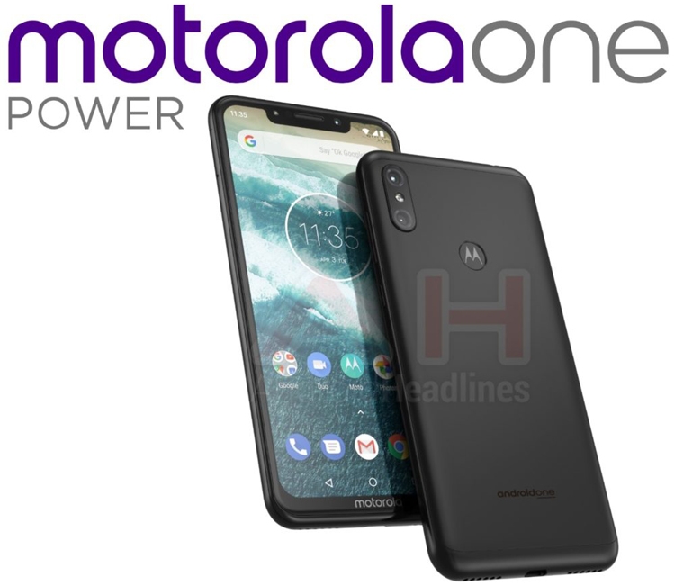 Смартфон Motorola One Power получит безрамочный дисплей с вырезом