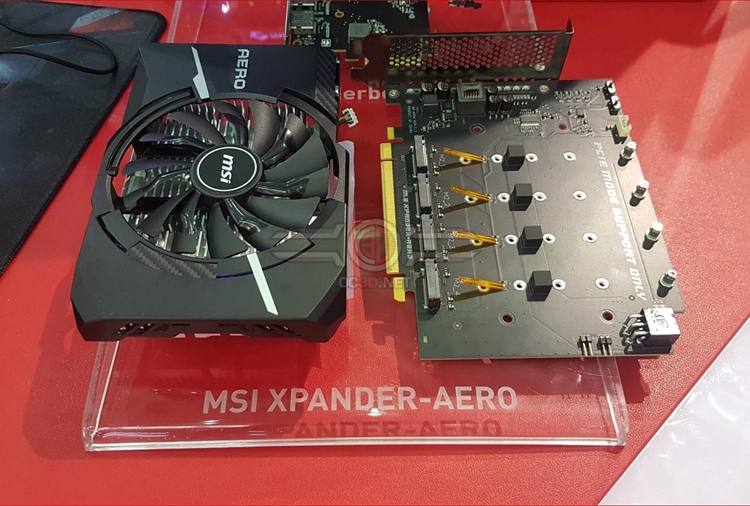 Карта MSI Xpander-Aero позволит установить четыре SSD-модуля в слот PCIe