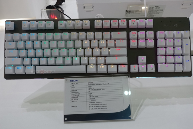 Computex 2018: игровые клавиатуры и мыши Philips
