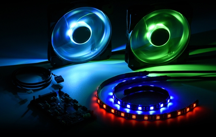 Комплект Sharkoon Pacelight поможет наделить RGB-подсветкой настольный ПК