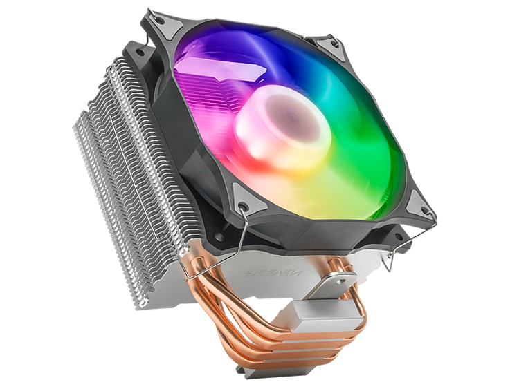 Reeven E12 RGB: универсальный CPU-кулер с подсветкой