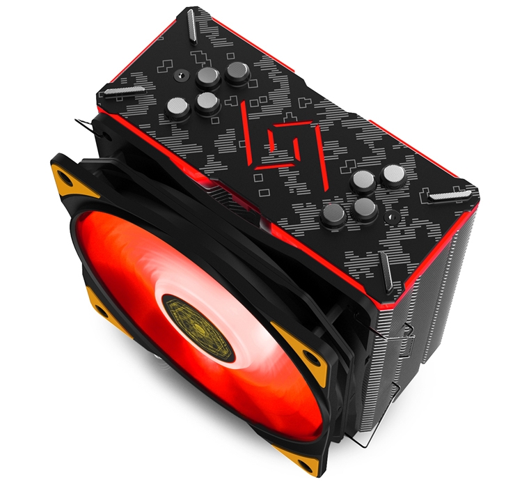 Кулер Deepcool Gammaxx GT TGA выполнен в дизайне TUF Gaming Alliance