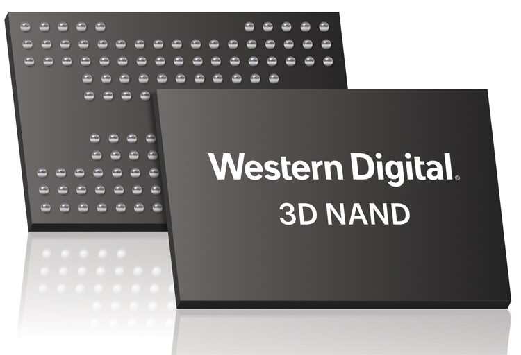 Western Digital начала пробные поставки передовых чипов памяти QLC 3D NAND