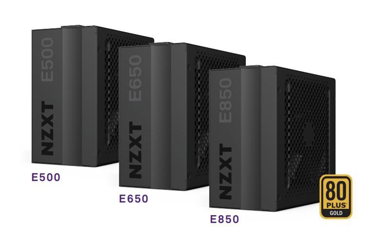 Мощность блоков питания NZXT E-Series достигает 850 Вт