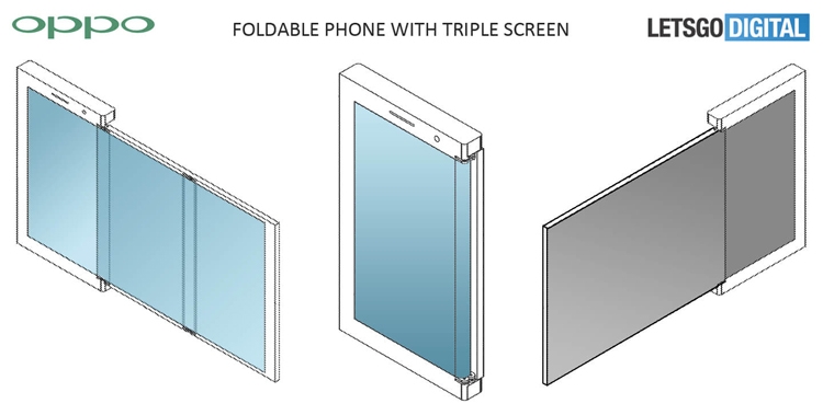 Oppo предложила различные варианты дизайна гибкого смартфона